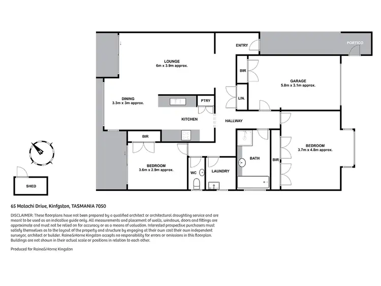 Floorplan of Homely unit listing, 65 Malachi Drive, Kingston TAS 7050