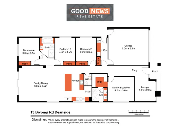Floorplan of Homely house listing, 13 Bivongi Road, Deanside VIC 3336