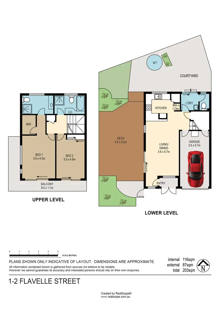 Floorplan of Homely townhouse listing, 1/2 Flavelle Street, Carina QLD 4152