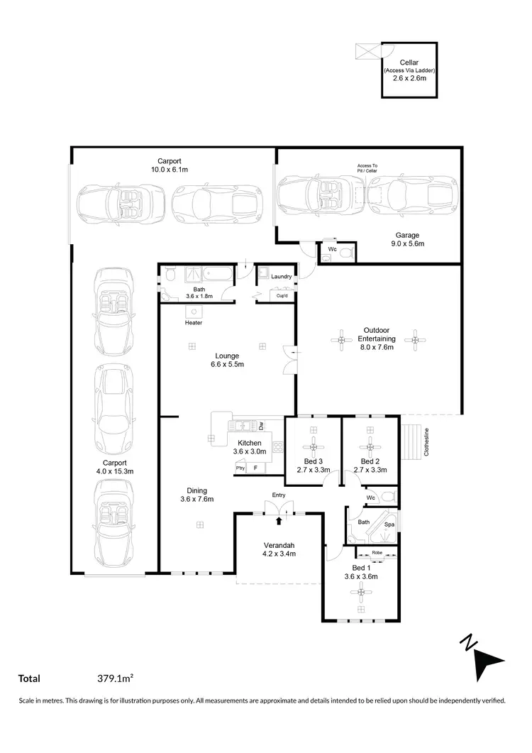Floorplan of Homely house listing, 26 Jeffries Road, Salisbury East SA 5109