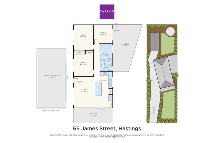 Floorplan of Homely house listing, 65 James Street, Hastings VIC 3915