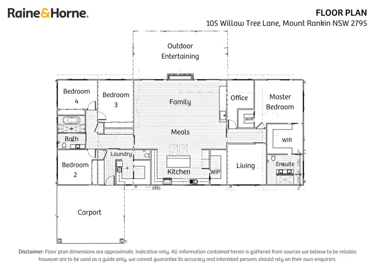 Floorplan of Homely house listing, 105 Willow Tree Lane, Mount Rankin NSW 2795