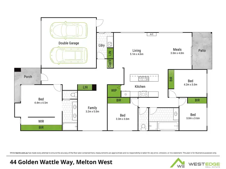 Floorplan of Homely house listing, 44 Golden Wattle Way, Harkness VIC 3337