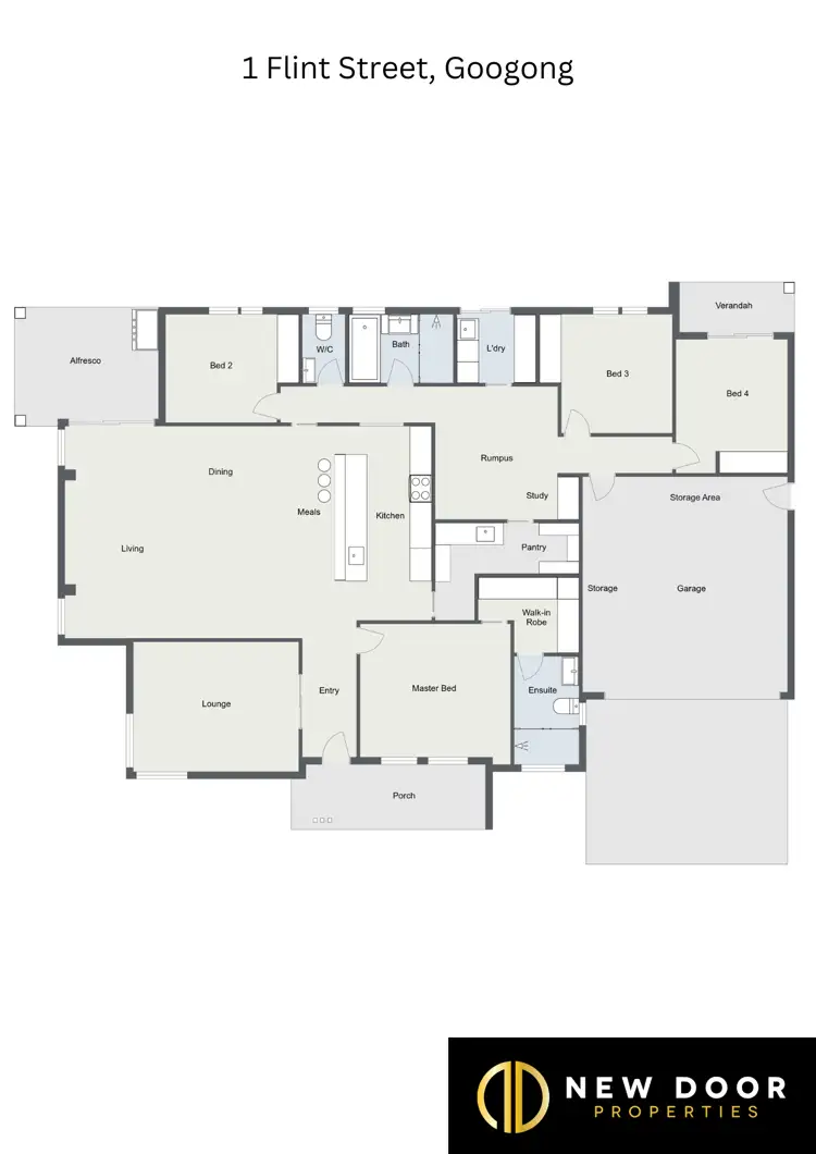 Floorplan of Homely house listing, 1 Flint Street, Googong NSW 2620