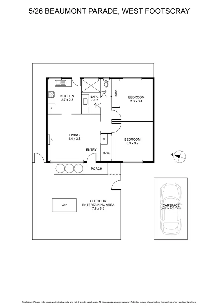 Floorplan of Homely villa listing, 5/26 Beaumont Parade, West Footscray VIC 3012