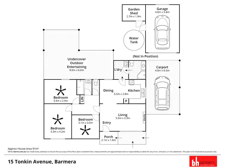Floorplan of Homely house listing, 15 Tonkin Avenue, Barmera SA 5345