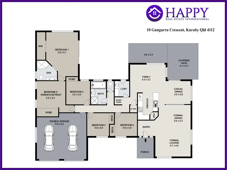 Floorplan of Homely house listing, 10 Gungurru Crescent, Kuraby QLD 4112