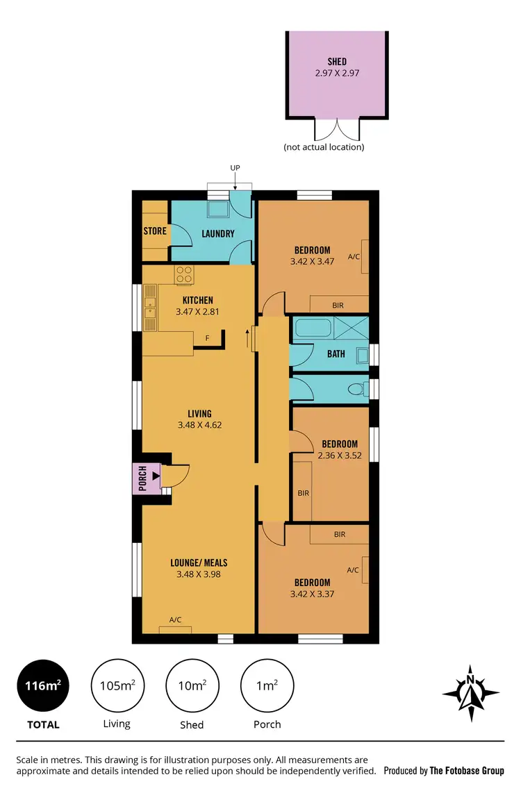 Floorplan of Homely house listing, 135 Reynell Road, Reynella East SA 5161