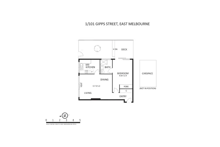 Floorplan of Homely apartment listing, 1/101 Gipps Street, East Melbourne VIC 3002