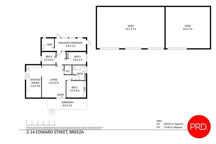 Floorplan of Homely house listing, 2/14 Edward Street, Breeza NSW 2381