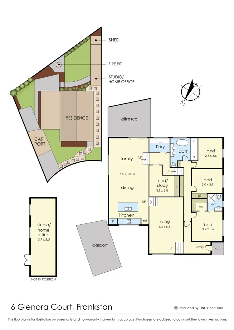 Floorplan of Homely house listing, 6 Glenora Court, Frankston VIC 3199