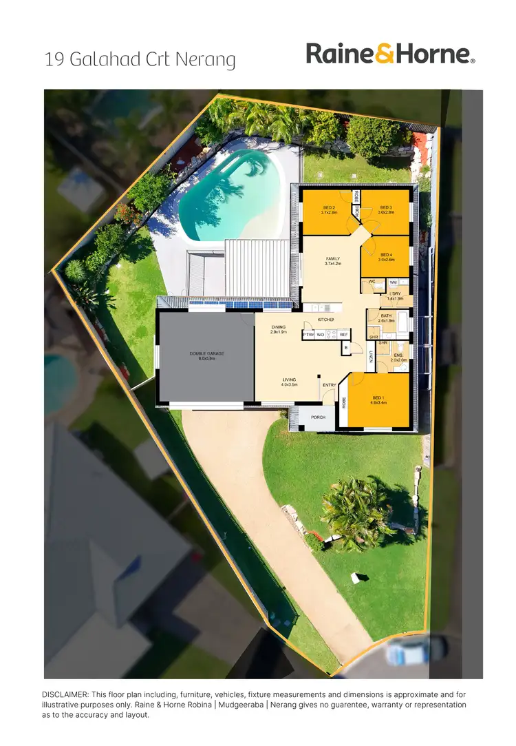 Floorplan of Homely house listing, 19 Galahad Court, Nerang QLD 4211
