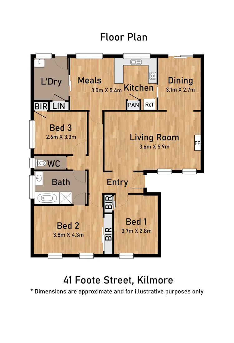 Floorplan of Homely house listing, 41 Foote Street, Kilmore VIC 3764