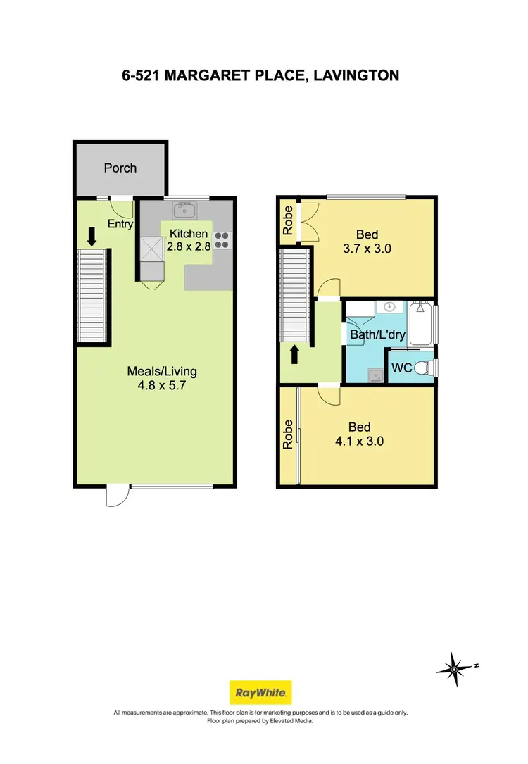 Floorplan of Homely unit listing, 6/521 Margaret Place, Lavington NSW 2641