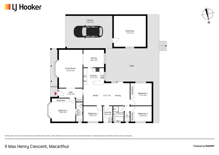 Floorplan of Homely house listing, 9 Max Henry Crescent, Macarthur ACT 2904