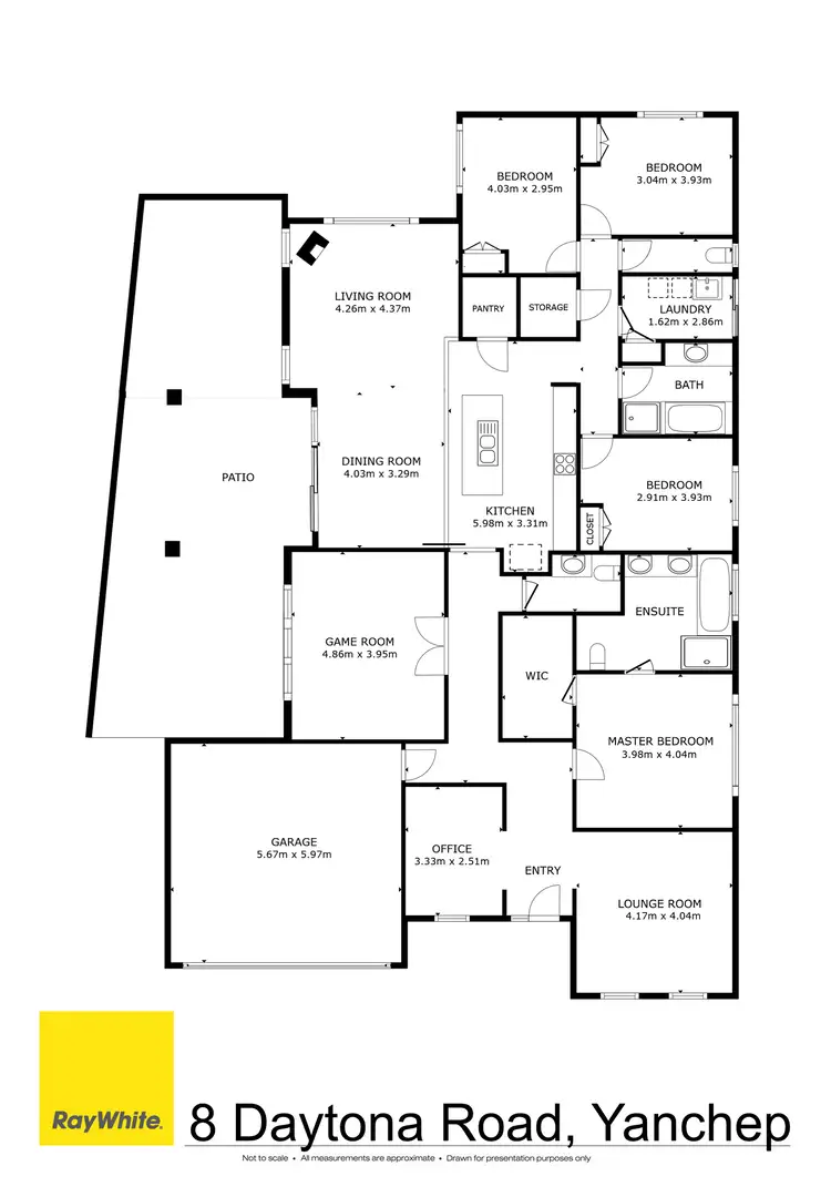 Floorplan of Homely house listing, 8 Daytona Road, Yanchep WA 6035