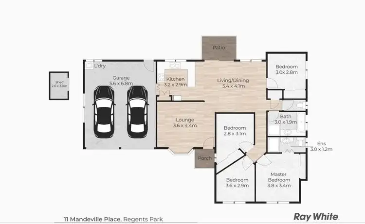 Floorplan of Homely house listing, 11 Mandeville Place, Regents Park QLD 4118