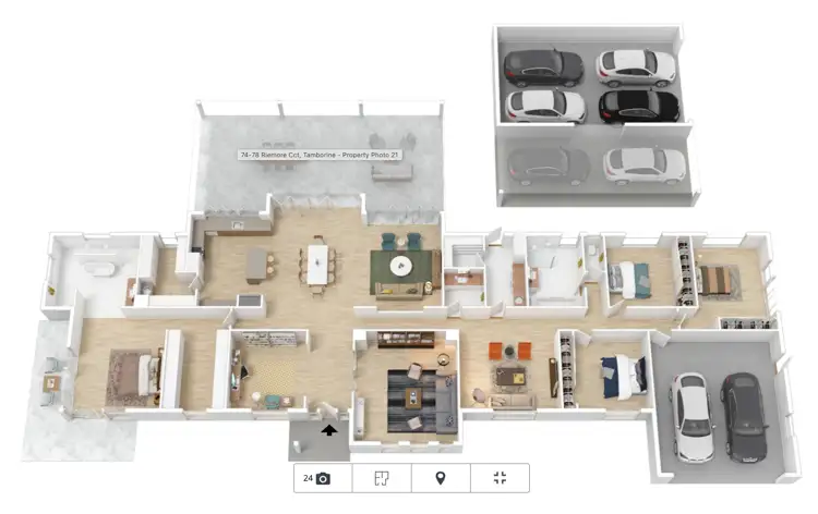 Floorplan of Homely house listing, 74-78 Riemore Circuit, Tamborine QLD 4270