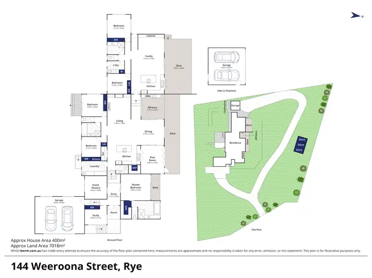 Floorplan of Homely house listing, 144 Weeroona Street, Rye VIC 3941