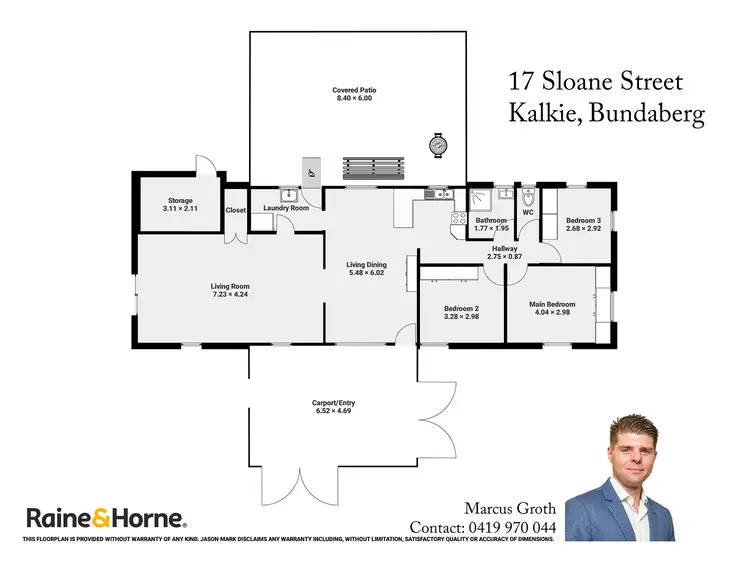 Floorplan of Homely house listing, 17 Sloane Street, Kalkie QLD 4670
