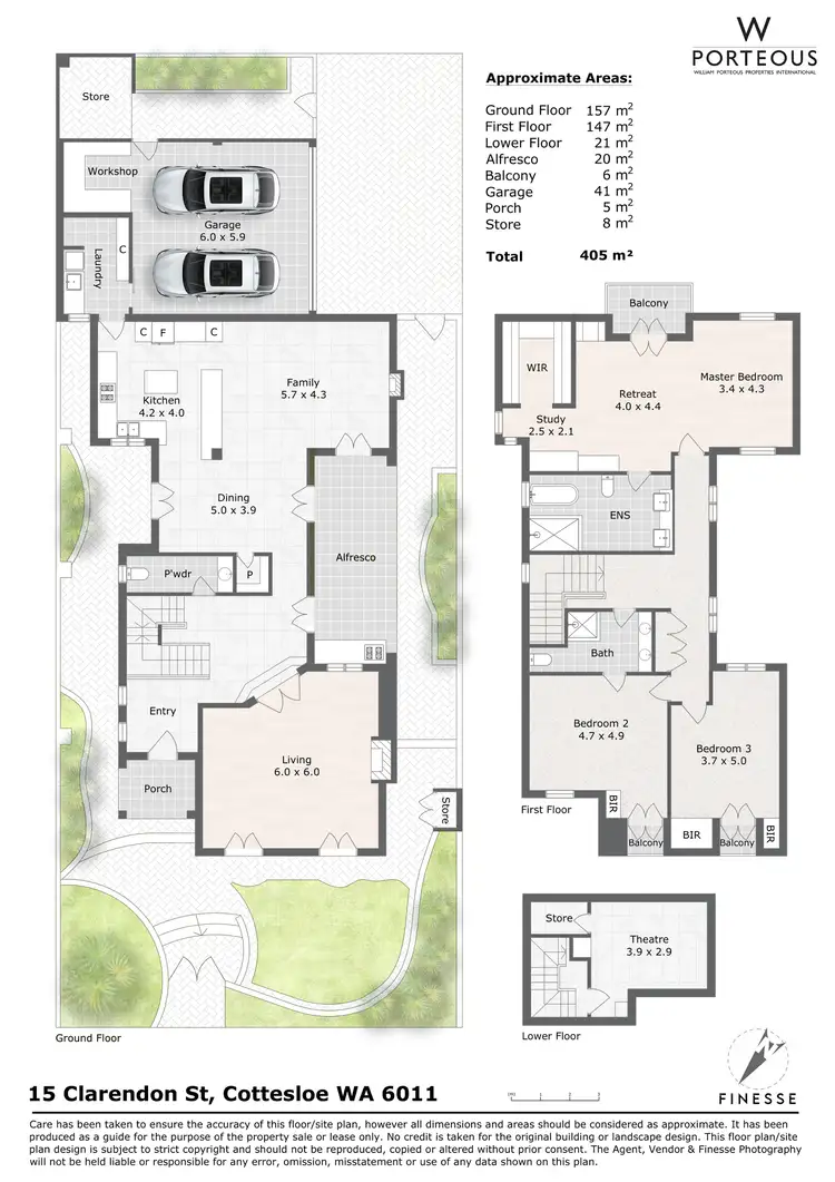 Floorplan of Homely house listing, 15 Clarendon Street, Cottesloe WA 6011