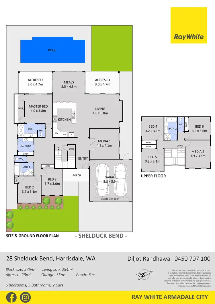 Floorplan of Homely house listing, 28 Shelduck Bend, Harrisdale WA 6112