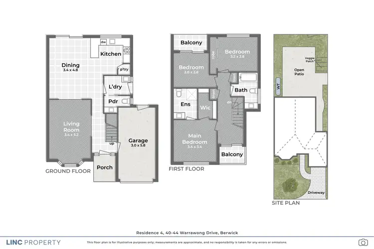 Floorplan of Homely unit listing, 4/40-44 Warrawong Drive, Berwick VIC 3806