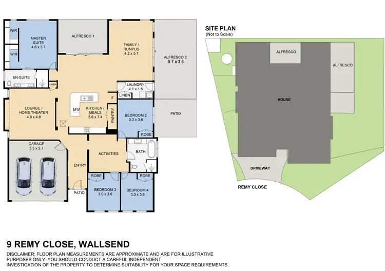Floorplan of Homely house listing, 9 Remy Close, Wallsend NSW 2287
