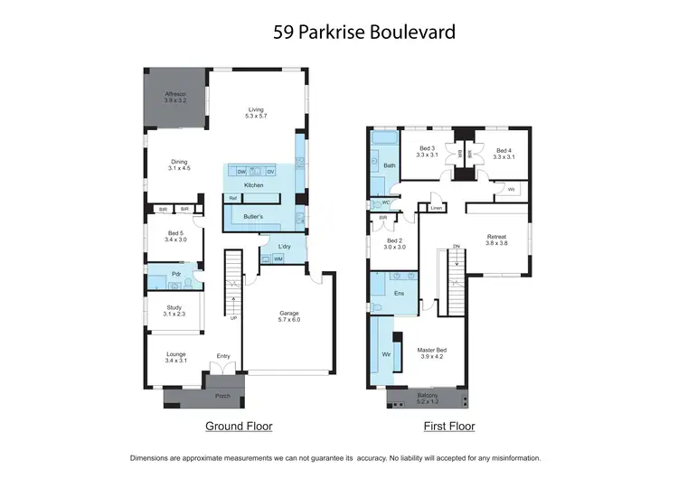 Floorplan of Homely house listing, 59 Parkrise Boulevard, Clyde North VIC 3978