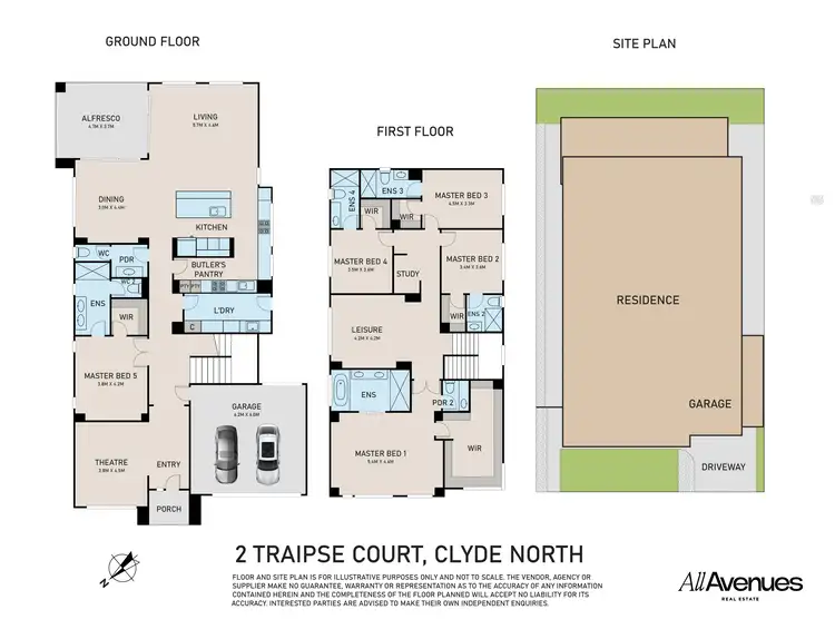 Floorplan of Homely house listing, 2 Traipse Court, Clyde North VIC 3978