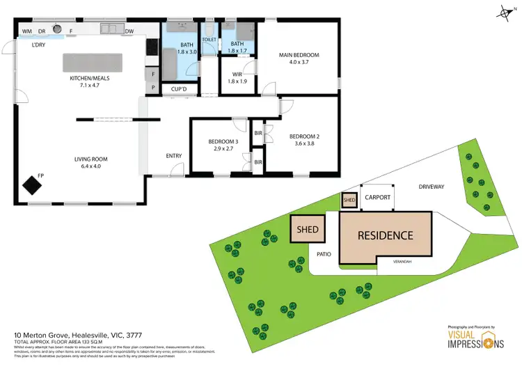Floorplan of Homely house listing, 10 Merton Grove, Healesville VIC 3777