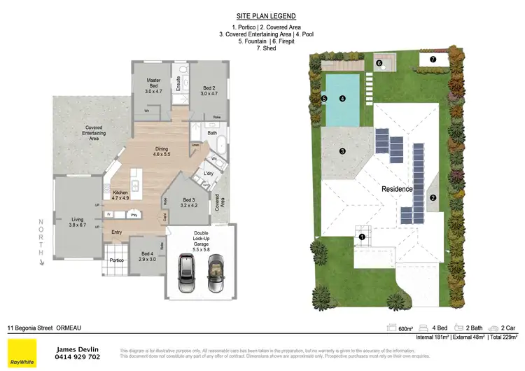 Floorplan of Homely house listing, 11 Begonia Street, Ormeau QLD 4208