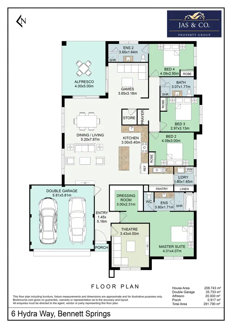 Floorplan of Homely house listing, 6 Hydra Way, Bennett Springs WA 6063
