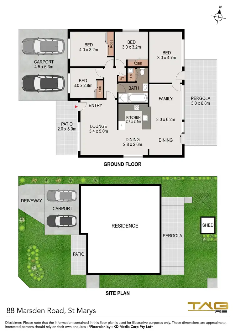 Floorplan of Homely house listing, 88 Marsden Road, St Marys NSW 2760