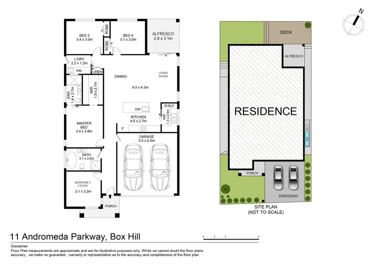 Floorplan of Homely house listing, 11 Andromeda Parkway, Box Hill NSW 2765