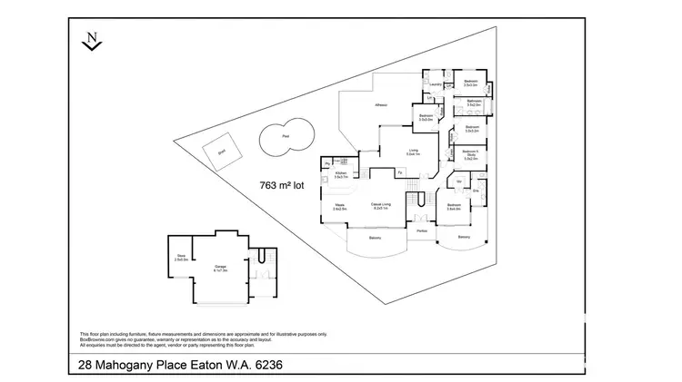 Floorplan of Homely house listing, 28 Mahogany Place, Eaton WA 6232