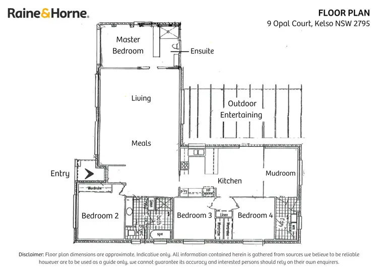 Floorplan of Homely house listing, 9 Opal Court, Kelso NSW 2795