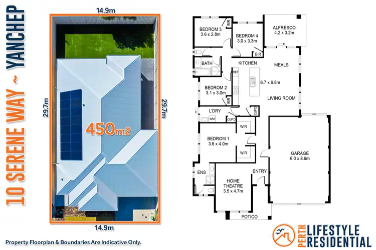 Floorplan of Homely house listing, 10 Serene Way, Yanchep WA 6035