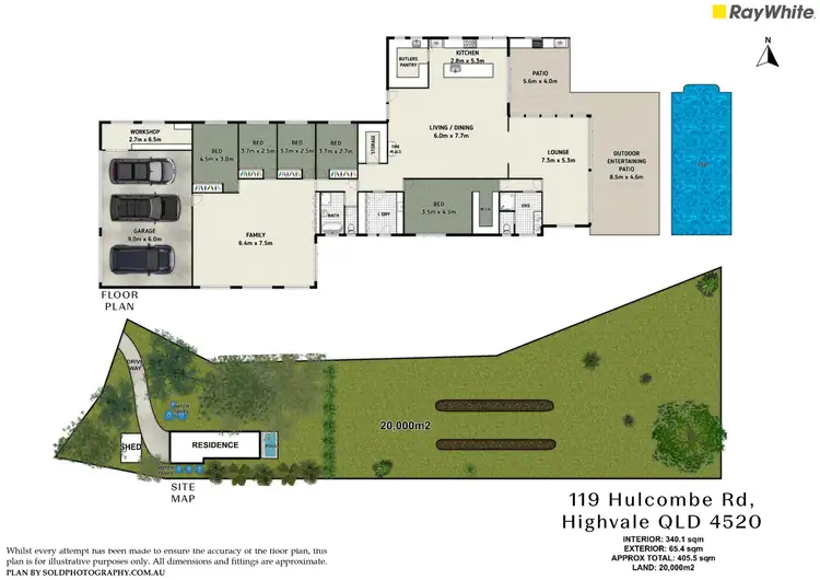 Floorplan of Homely house listing, 119 Hulcombe Road, Highvale QLD 4520