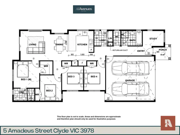 Floorplan of Homely house listing, 5 Amadeus Street, Clyde VIC 3978