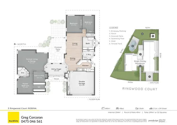 Floorplan of Homely house listing, 3 Ringwood Court, Robina QLD 4226