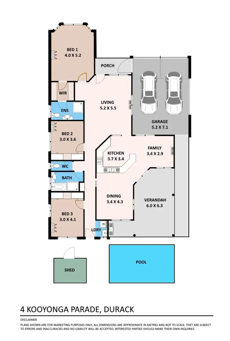 Floorplan of Homely house listing, 4 Kooyonga Parade, Durack NT 830