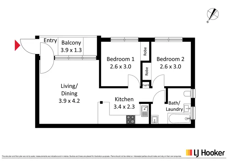 Floorplan of Homely apartment listing, 30/2-8 Corinna Street, Lyons ACT 2606