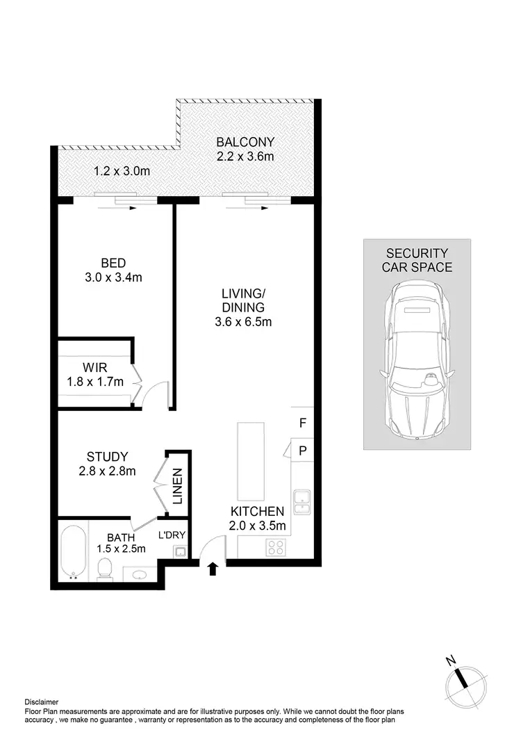 Floorplan of Homely apartment listing, 17506/177-219 Mitchell Road, Erskineville NSW 2043