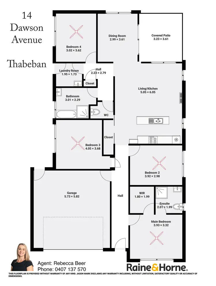 Floorplan of Homely house listing, 14 Dawson Avenue, Thabeban QLD 4670