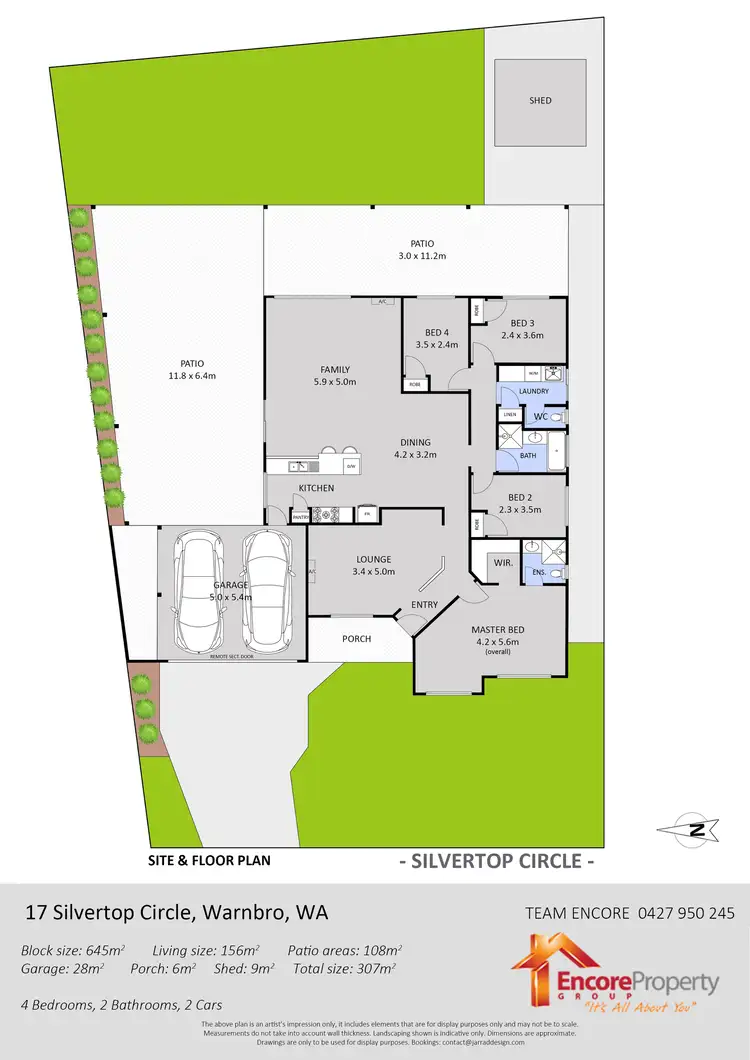 Floorplan of Homely house listing, 17 Silvertop Circle, Warnbro WA 6169