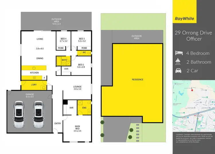 Floorplan of Homely house listing, 29 Orrong Drive, Officer VIC 3809
