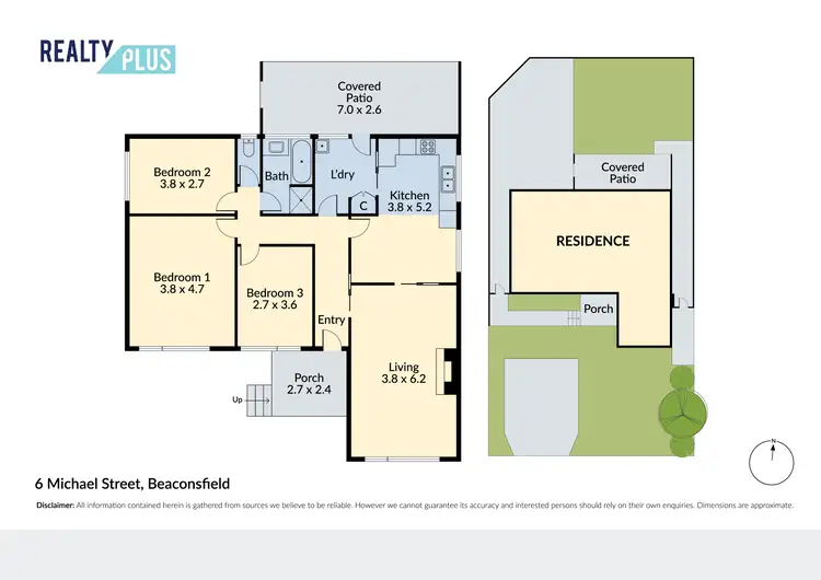 Floorplan of Homely house listing, 6 Michael Street, Beaconsfield WA 6162