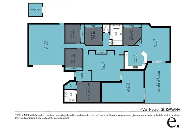 Floorplan of Homely house listing, 4 Van Haeren Street, Kawana QLD 4701