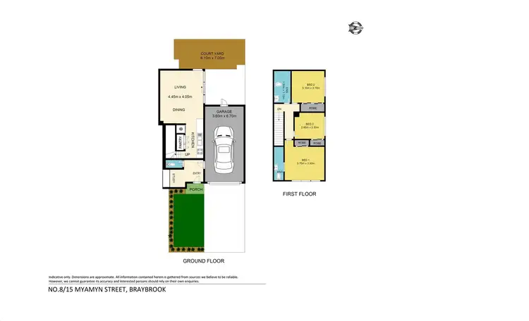 Floorplan of Homely townhouse listing, 8/15 Myamyn Street, Braybrook VIC 3019